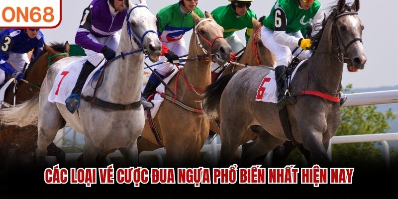 Các loại vé cược đua ngựa phổ biến nhất hiện nay